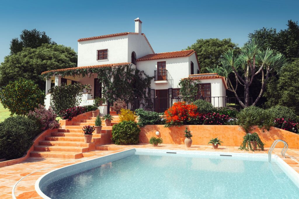 Luxury home with a pool, the kind of purchase that often needs a jumbo loan